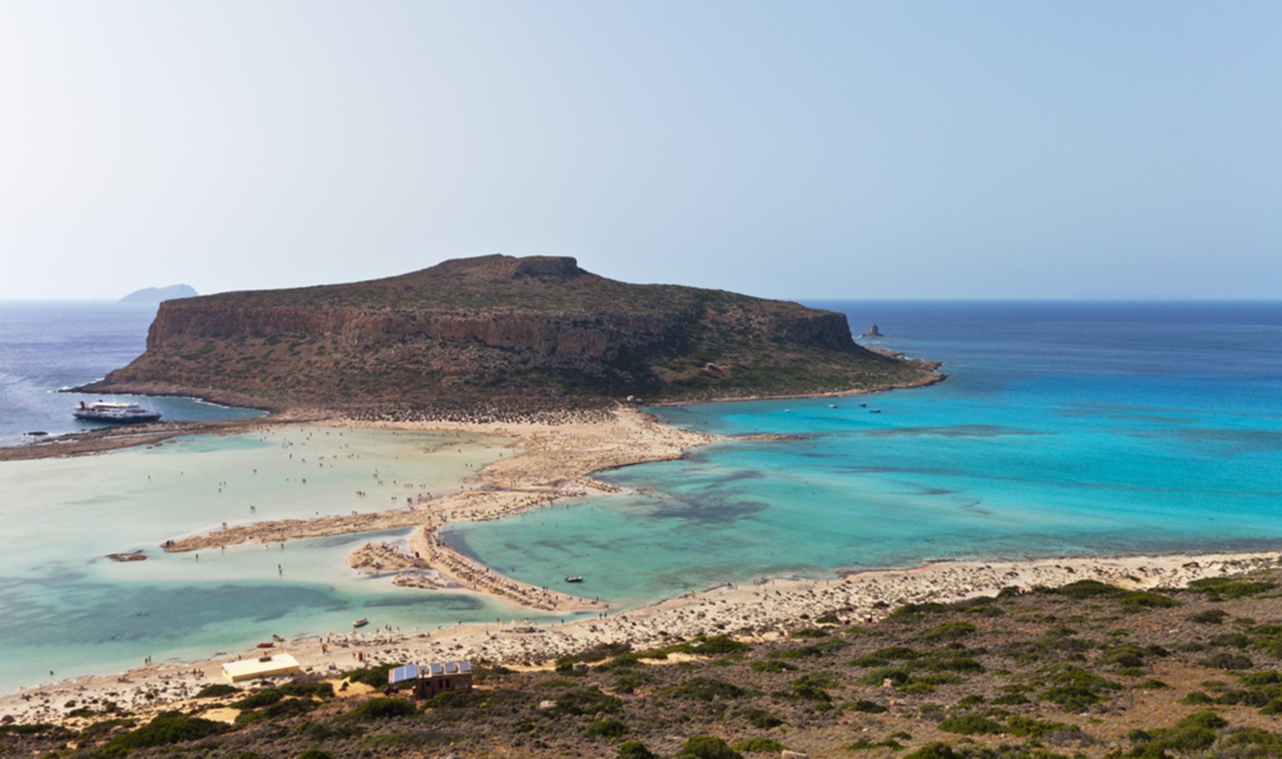Vedere panoramica asupra Plajei Balos
